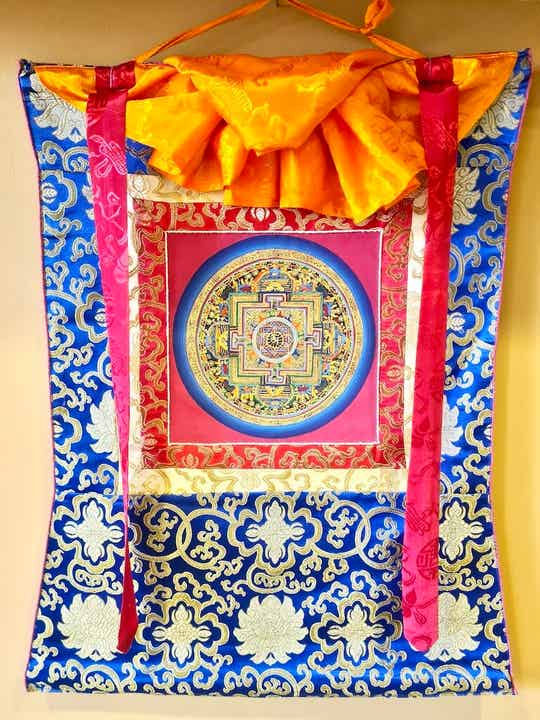 Thangka Ohm Mandala 62 cm