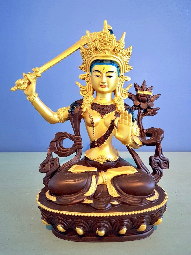 Manjushri beeld HQ resin 21 cm