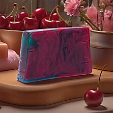 Natuurlijke handgemaakte zeep Kers 80 gr