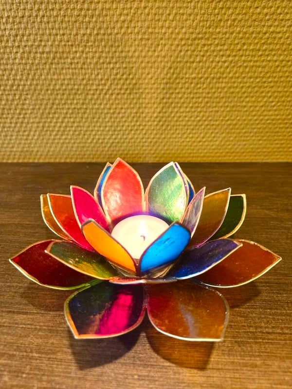 Lotus sfeerlicht 7 chakra's 13,5 cm