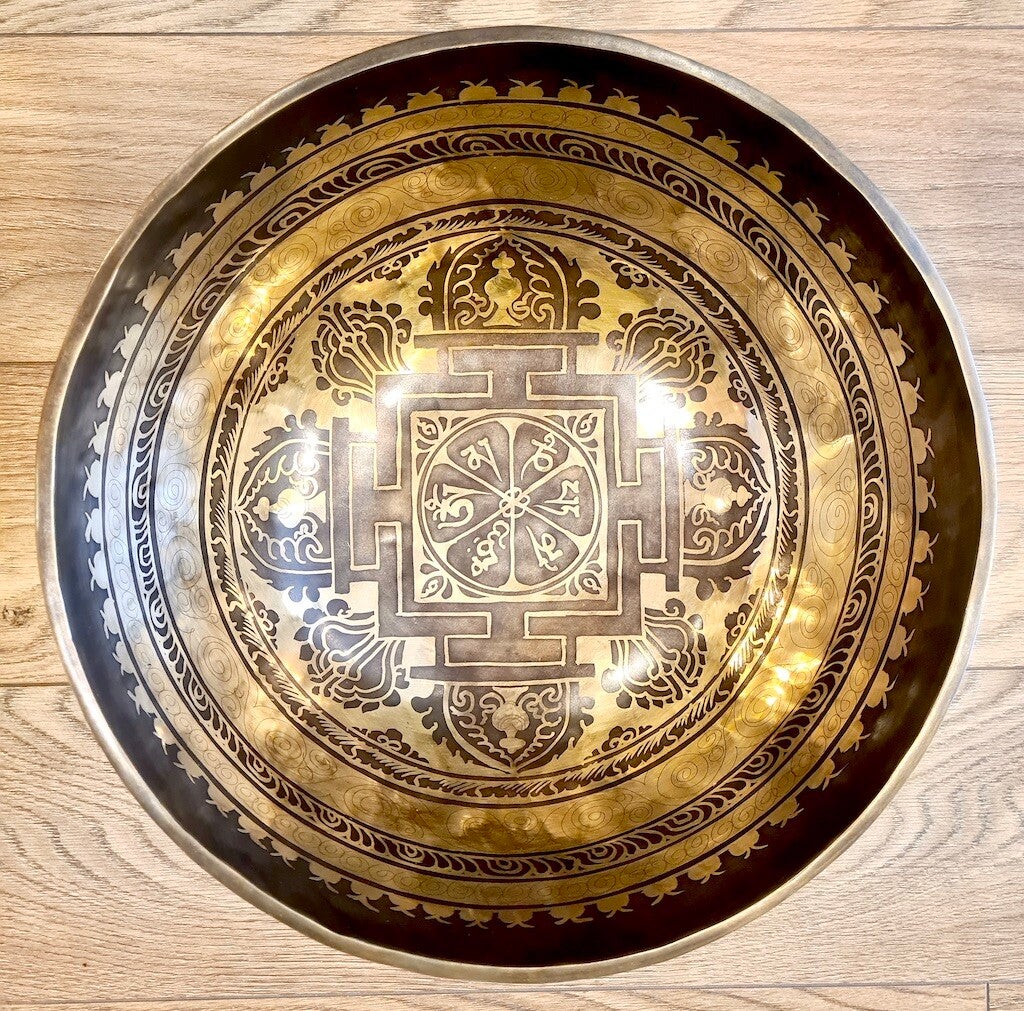 Klankschaal Tibet Yantra 34 cm