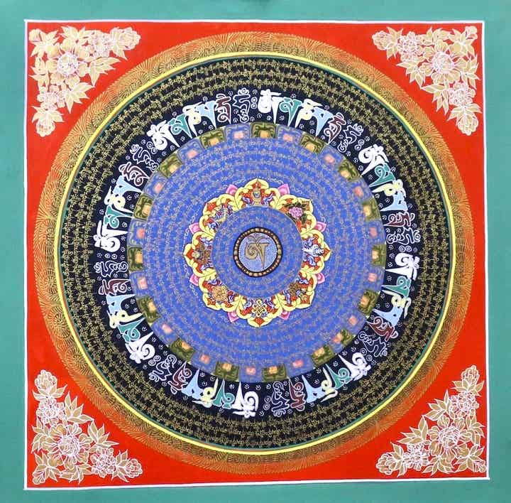 Mantra Mandala Nepal 50 cm