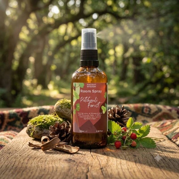 Kamerspray patchouli bos