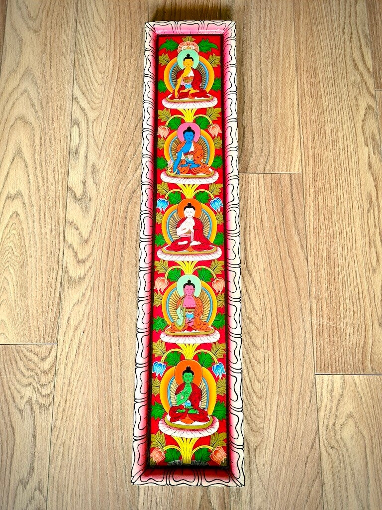 Wanddecoratie Boeddha's 91 cm