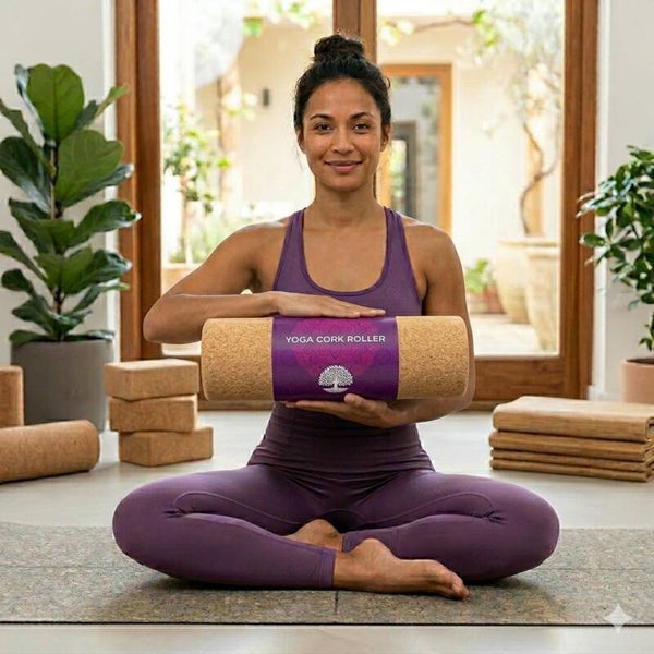 Yoga prop cilinder levensboom 30 cm