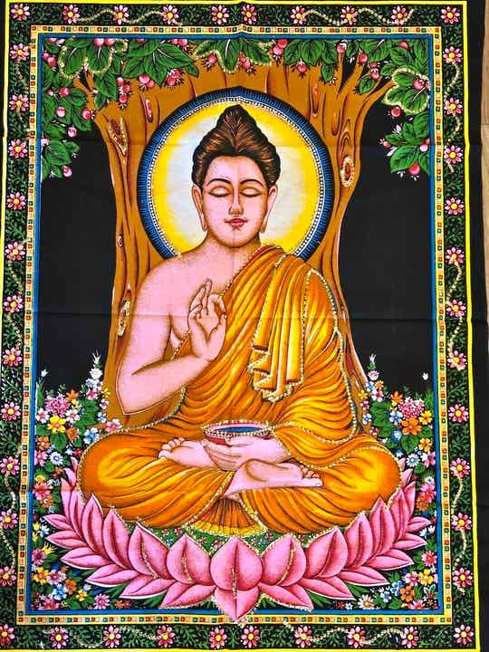 Actiedoek met Boeddha!