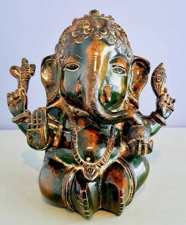 Baby Ganesha brons 23 cm