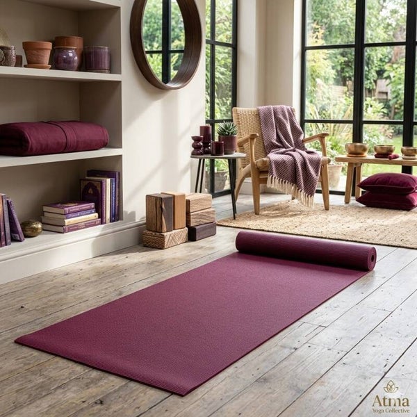 Yogamat kleur aubergine
