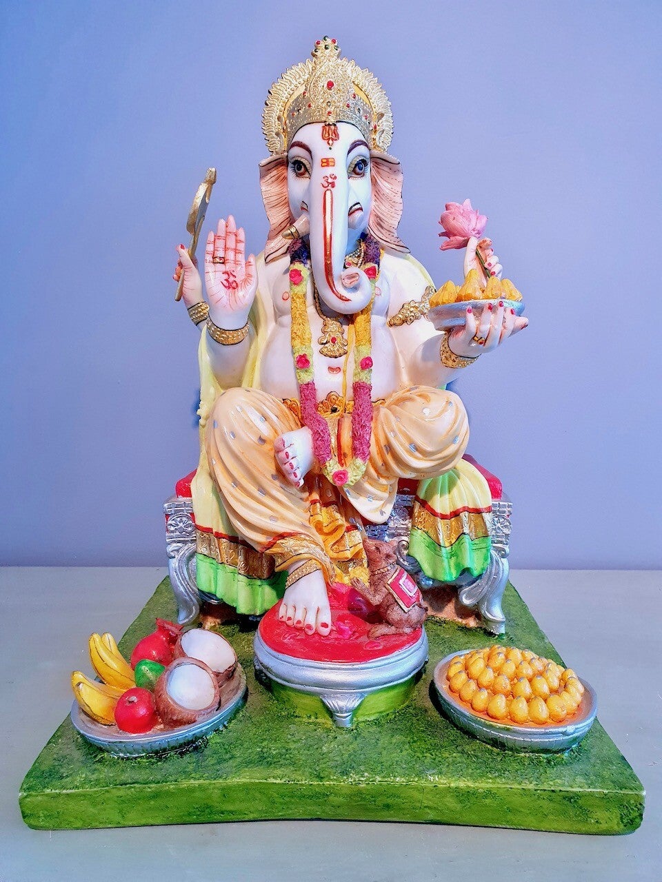 Ganesha kunstwerk resin 36 cm