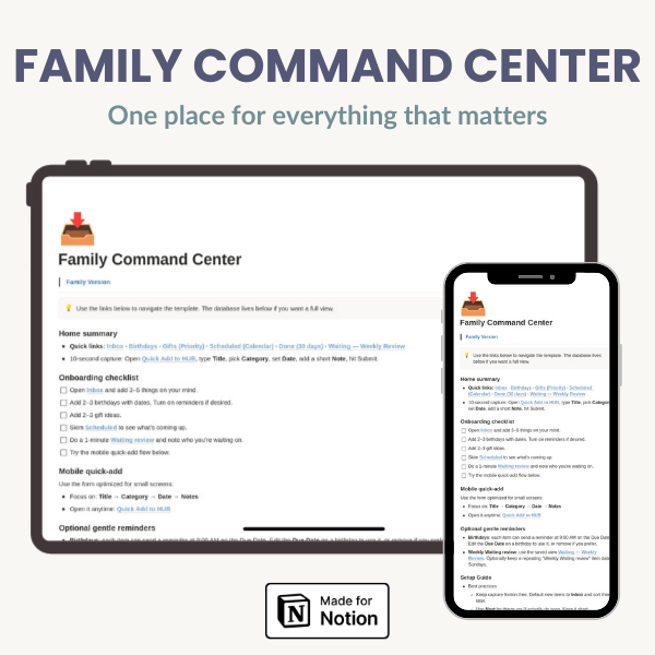 Family Command Center