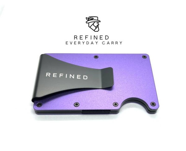 Refined Wallet Aluminium Card Wallet Purple RFID