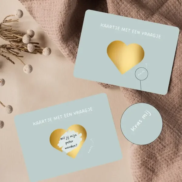 Wenskaart Kras Peter