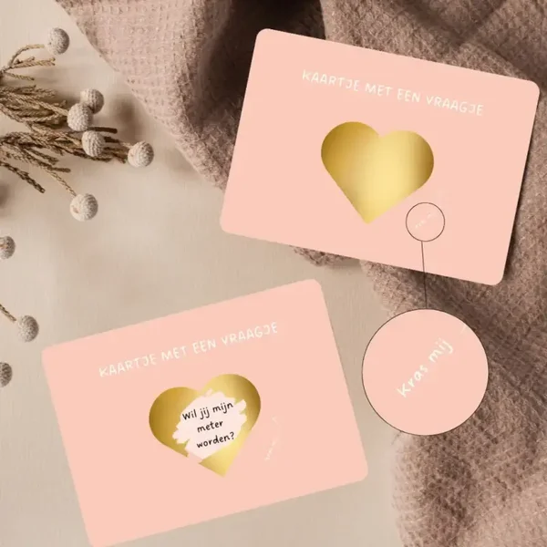 Wenskaart Kras Meter