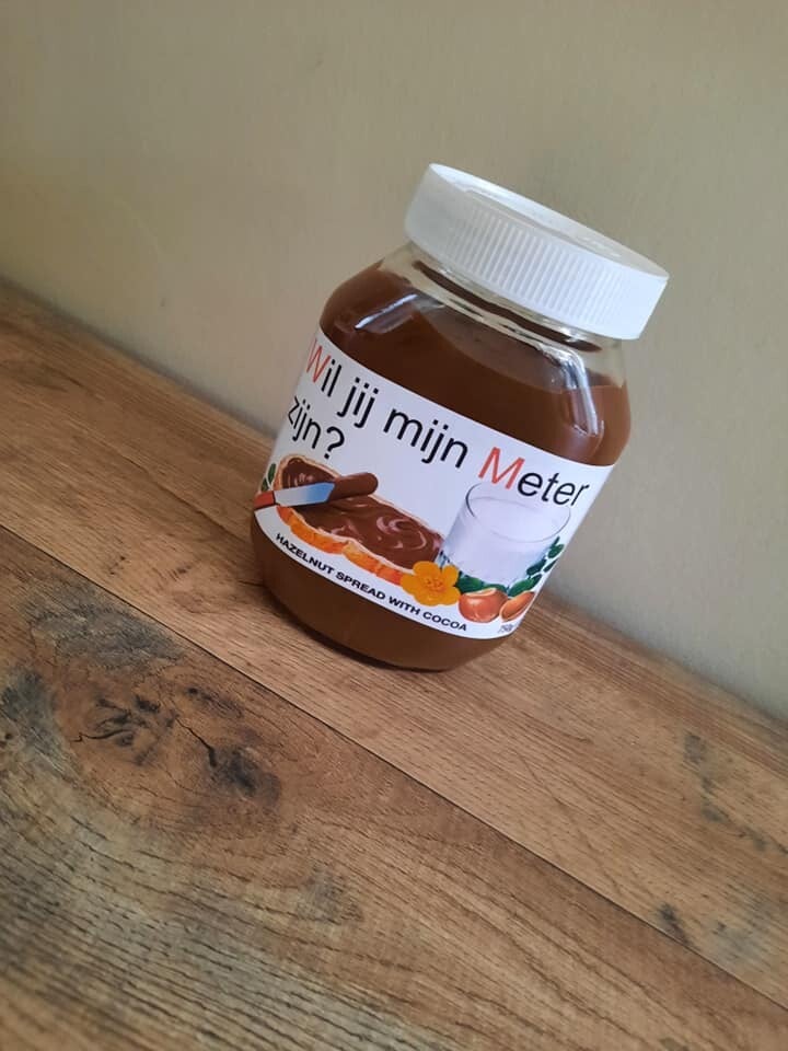 Nutella 750gr met naam/tekst