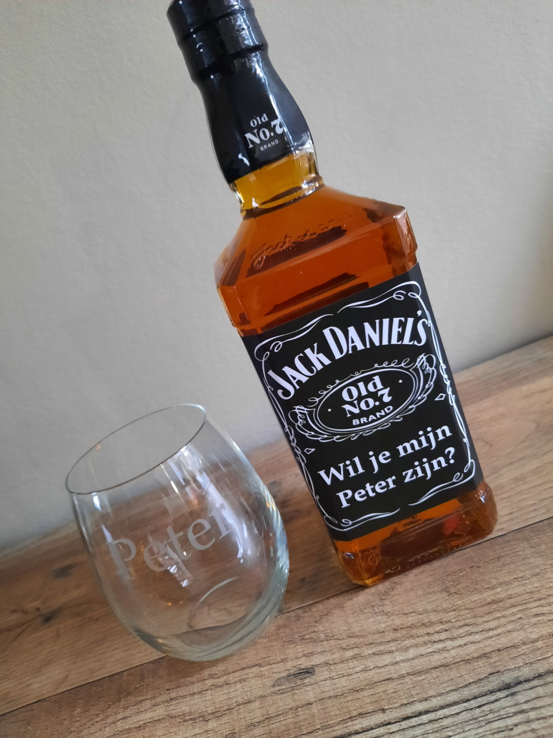 Gepersonaliseerde Jack Daniels fles