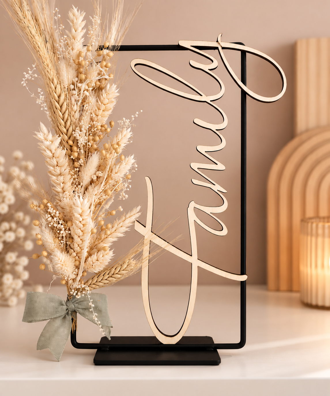Flowerhoop Familie – Naturel Droogbloemen