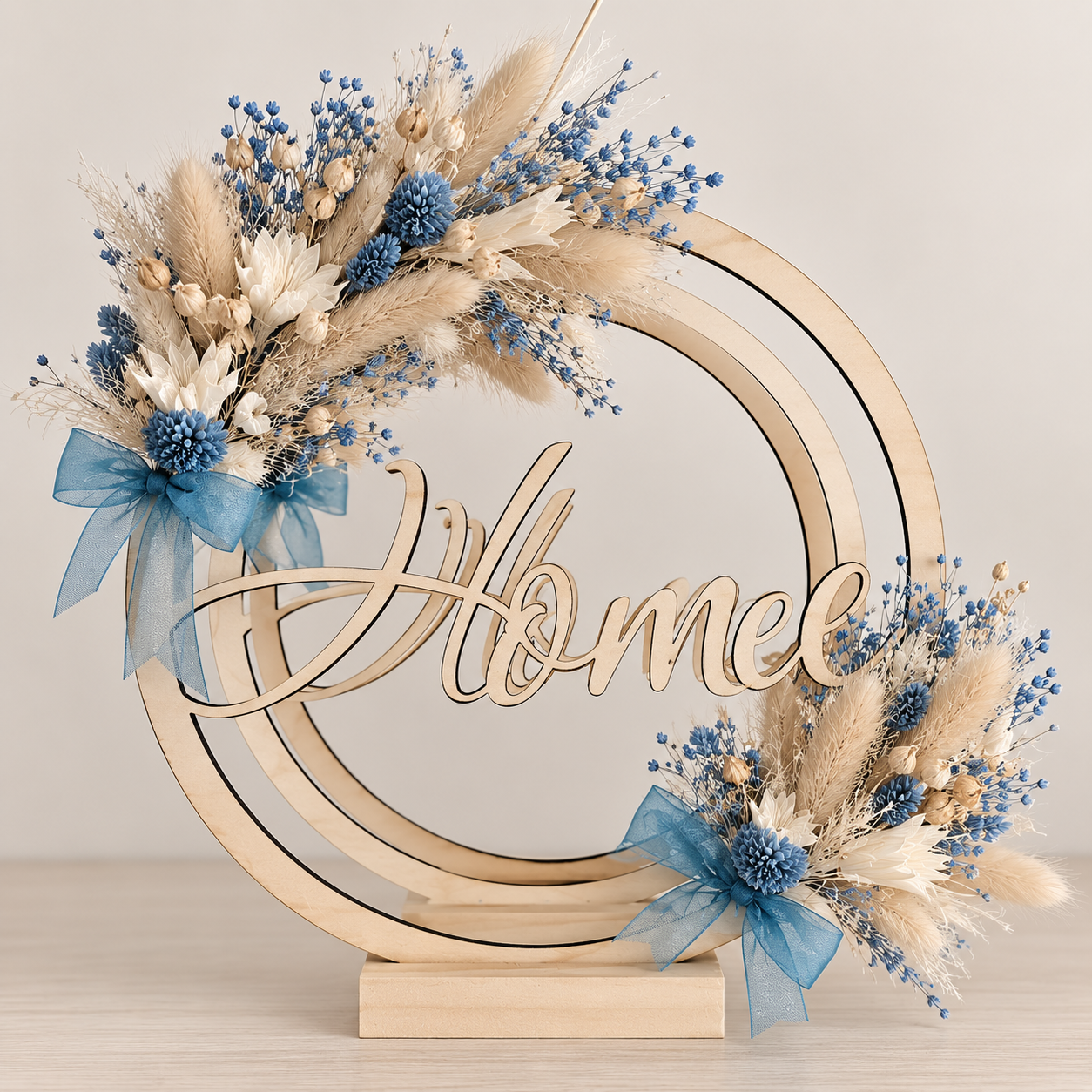 Flowerhoop Home – Blauw & Naturel