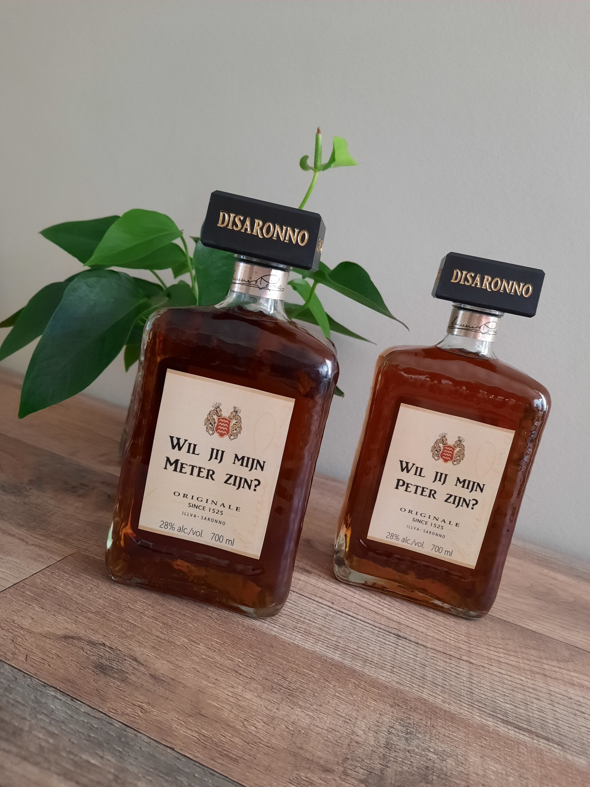 Gepersonaliseerde disaronno fles
