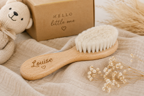 Gepersonaliseerde Houten Babyborstel met Naam