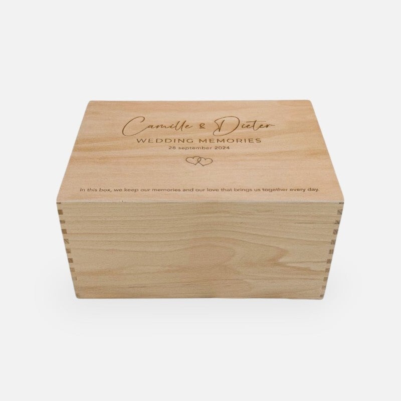 Gepersonaliseerde Memorybox met klapdeksel