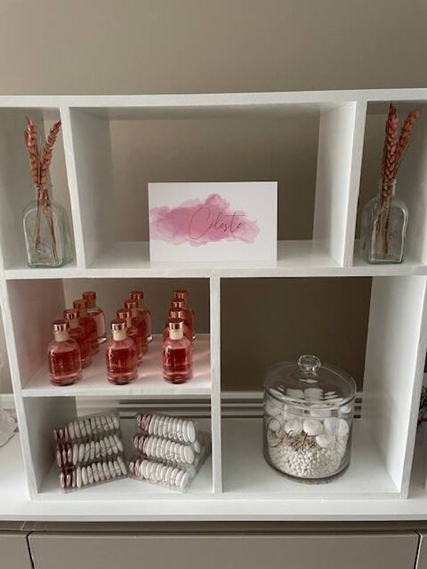 DIY Doopsuikerpakket Céleste rosé/wit