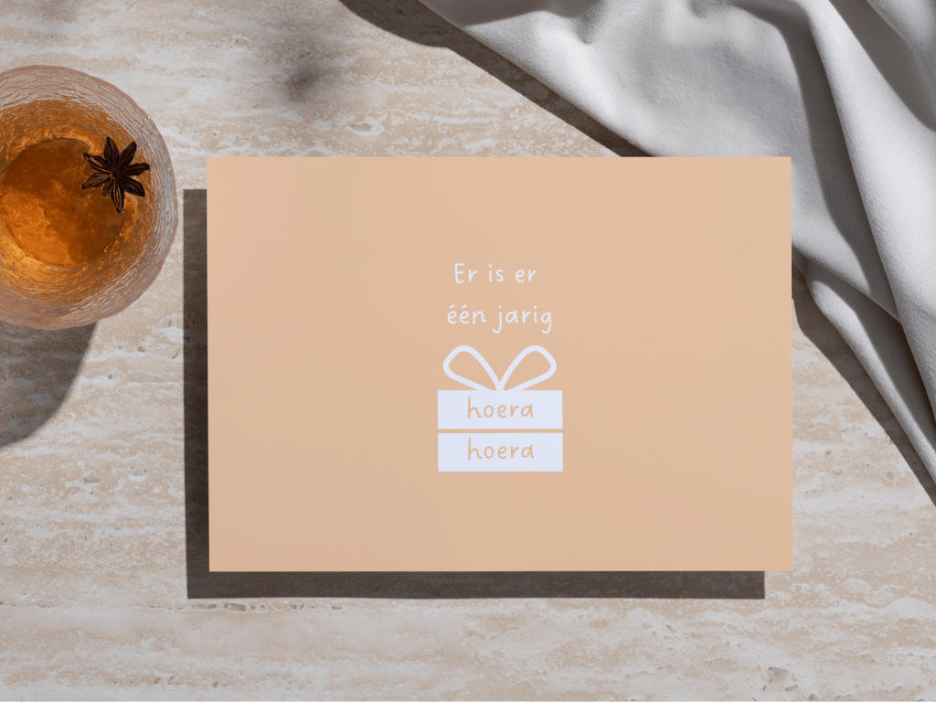 Wenskaart Hoera Jarig