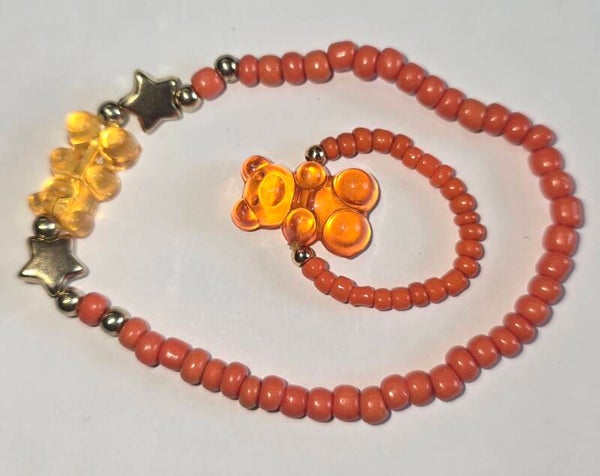 Bracelet et bague avec ourson + Cadeau