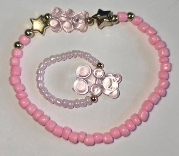Bracelet et bague avec ourson + Cadeau