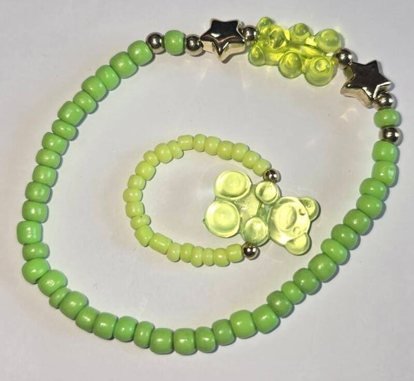 Bracelet et bague avec ourson + Cadeau