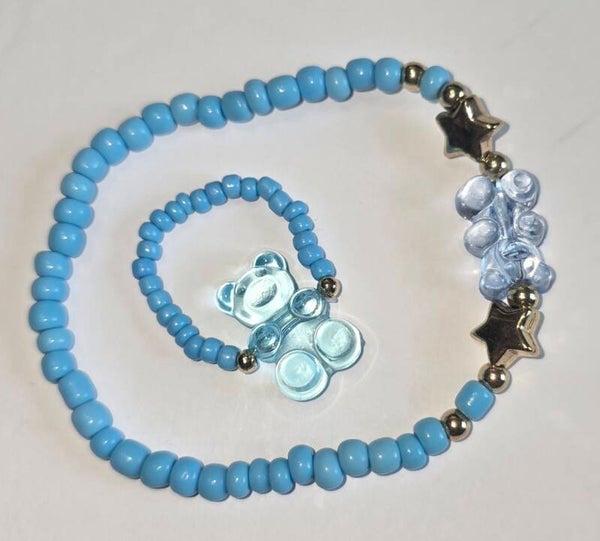 Bracelet et bague avec ourson + Cadeau