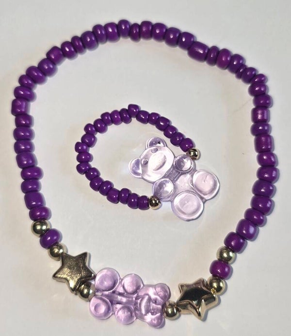 Bracelet et bague avec ourson + Cadeau