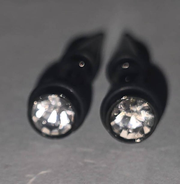 Boucles d'oreilles Noir + Cadeau