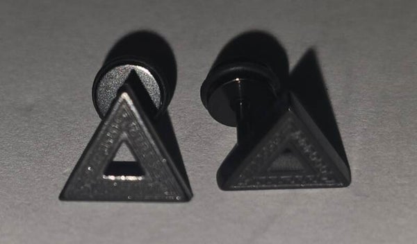 Boucles d'oreilles Noir + Cadeau
