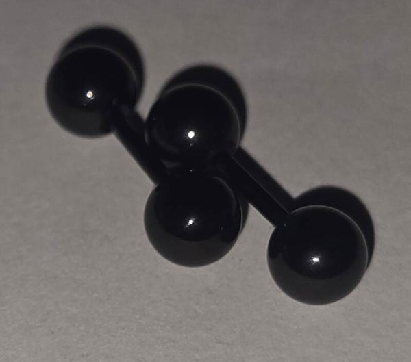Boucles d'oreilles Noir + Cadeau