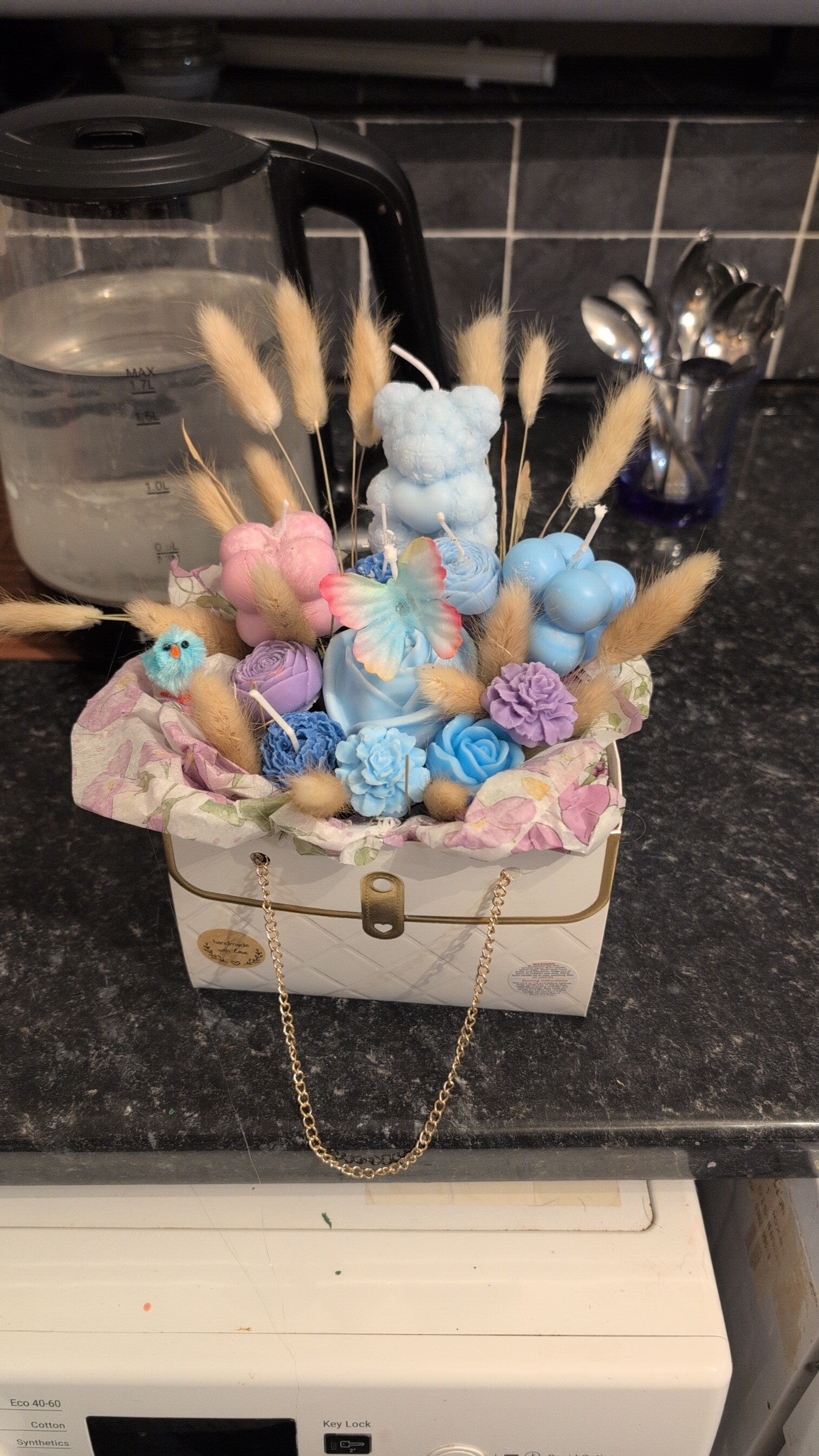 hand bag candle hampers