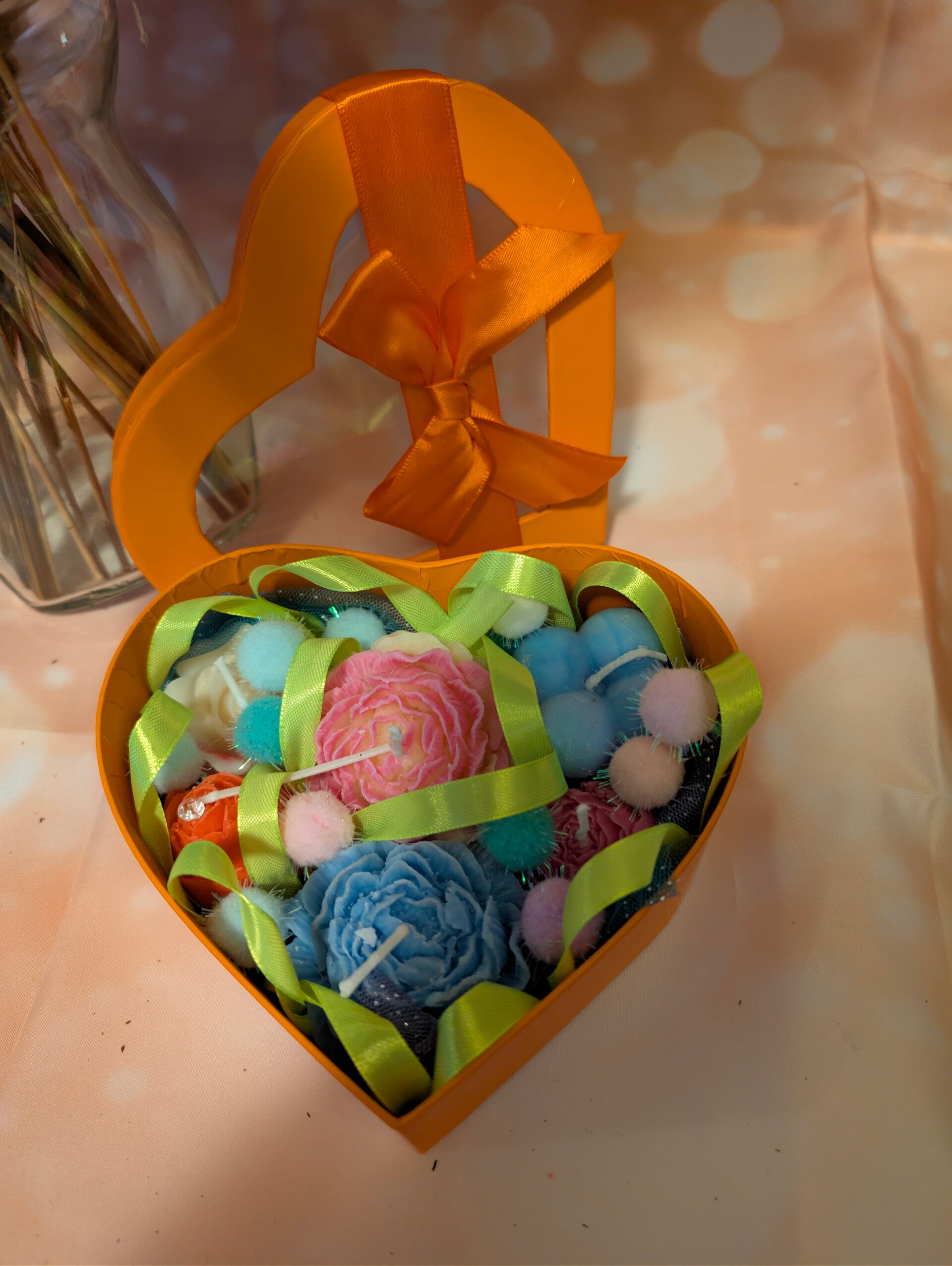 beautiful heart shape boxed hampers