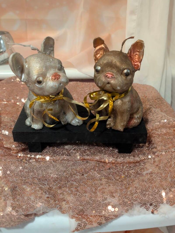 french bulldog candle XL