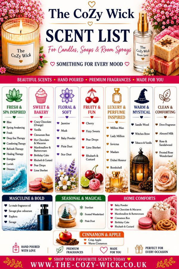 the scents available