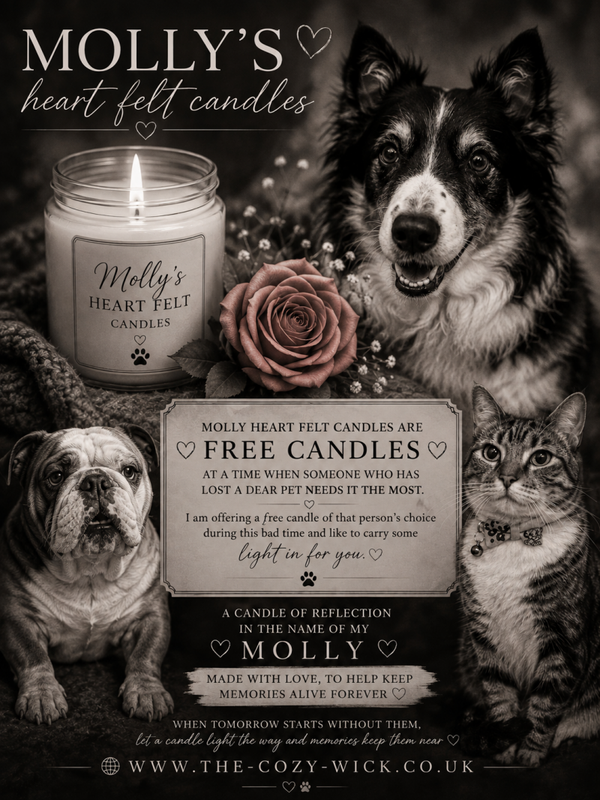 Molly   heart felt candles