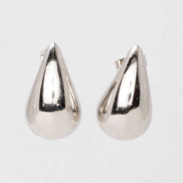 Aretes Plateados en Forma de Gota (AC324139)