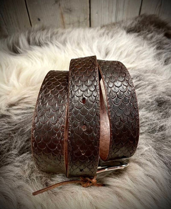 Riem met schubmotief 38mm