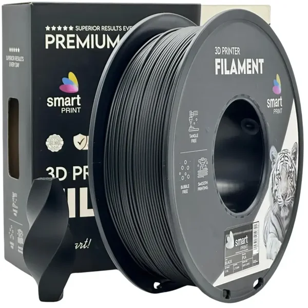 Smart PLA 3D filament 1,75 mm Zwart