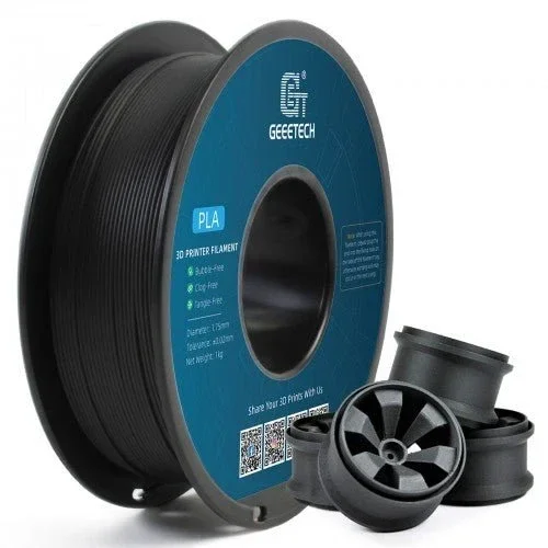 Geeetech PLA Matte 3D filament 1,75 mm Zwart Matte