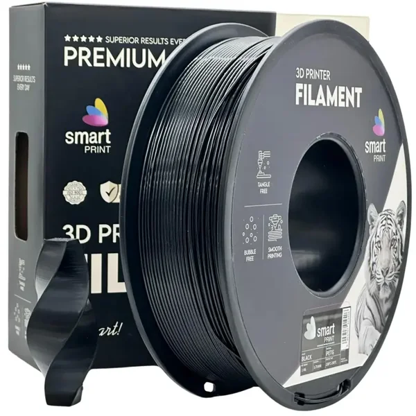 Smart PETG 3D-printer filament 1,75 mm Zwart