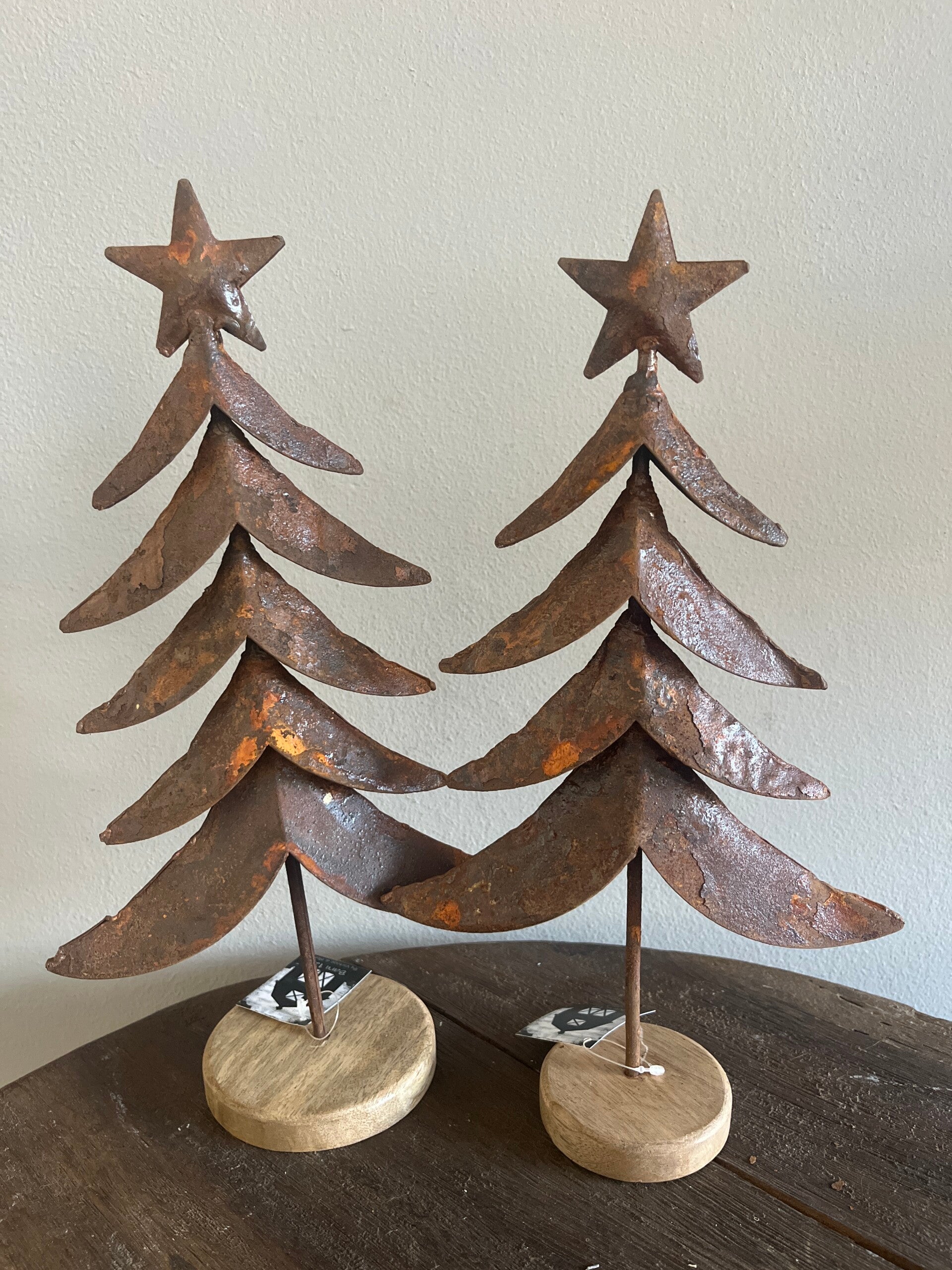 Ijzeren kerstboom met ster