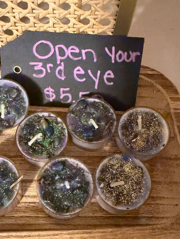 Open your 3rd Eye Tealight