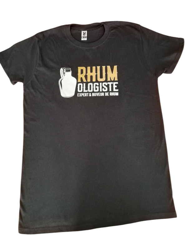 T-SHIRT  " RHOMOLOGISTE ET EXPERT EN RHUM "