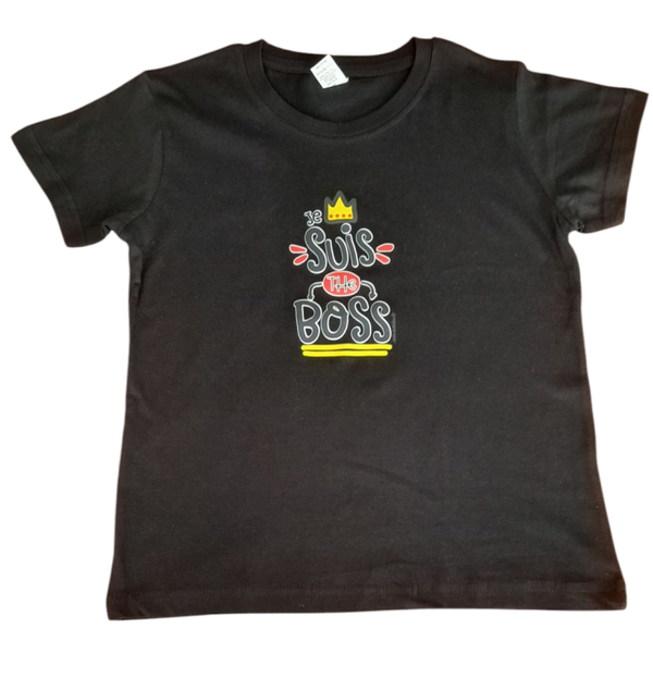 T-SHIRT  "JE SUIS LE BOSS "