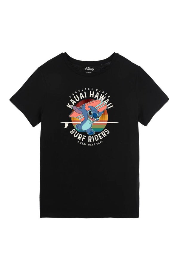 T-SHIRT  DISNEY - STITCH - SURF RIDRES