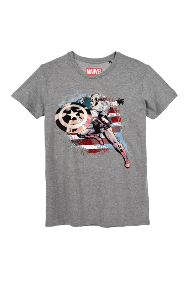 T-SHIRT  CAPTAIN AMERICA - DRAPEAU USA